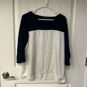 Navy and Cream Top!  The Limited Large!  EUC